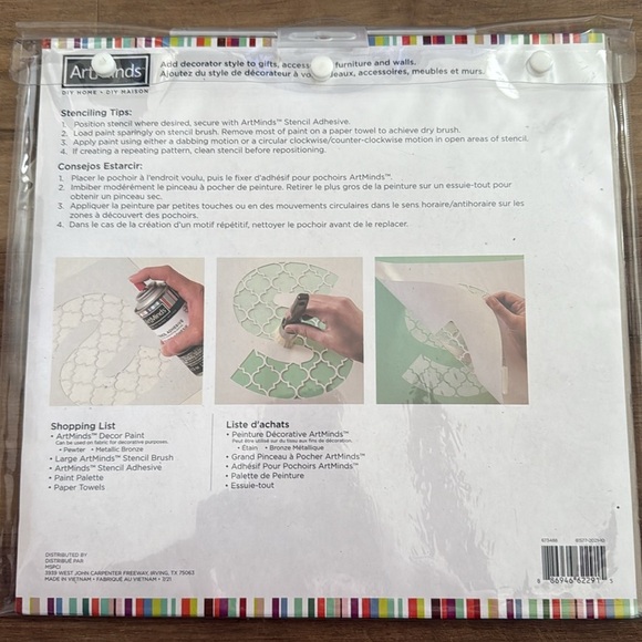 ArtMinds Alphabet Paper Stencils Set 26 pc. 12 in. X 12 in. - Picture 2 of 2